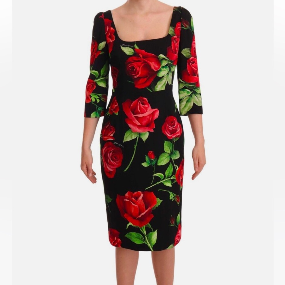 Dolce floral midi dress